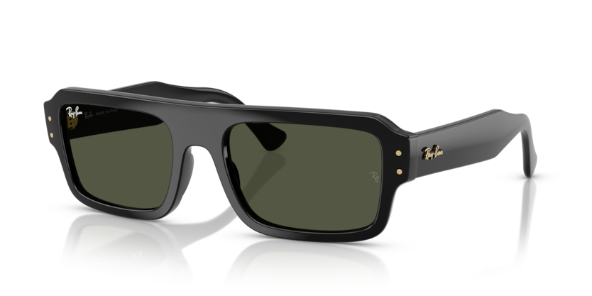 RAYBAN PLASTIC RECTANGLE BLACK FULL SUNGLASS