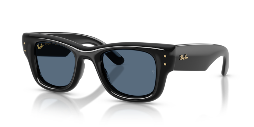 RAYBAN PLASTIC BLACK SQUARE FULL SUNGLASS