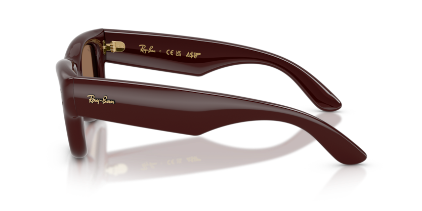RAYBAN PLASTIC DARK BROWN SQUARE FULL SUNGLASS