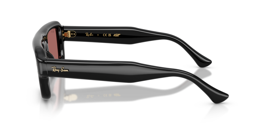 RAYBAN PLASTIC BLACK SQUARE FULL SUNGLASS