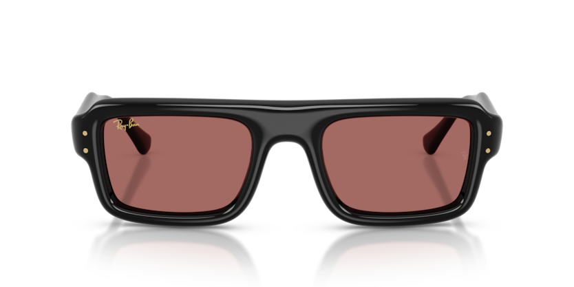 RAYBAN PLASTIC BLACK SQUARE FULL SUNGLASS