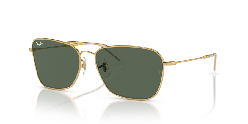 RAYBAN METAL SQUARE ARISTA GOLD FULL SUNGLASS
