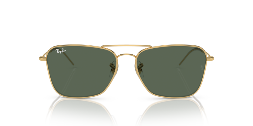 RAYBAN METAL SQUARE ARISTA GOLD FULL SUNGLASS