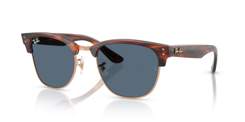 RAYBAN METAL HAVANA SQUARE ROSE GOLD FULL SUNGLASS