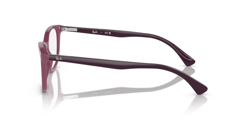 RAYBAN PLASTIC SQUARE OPAL VIOLET FULL FRAME