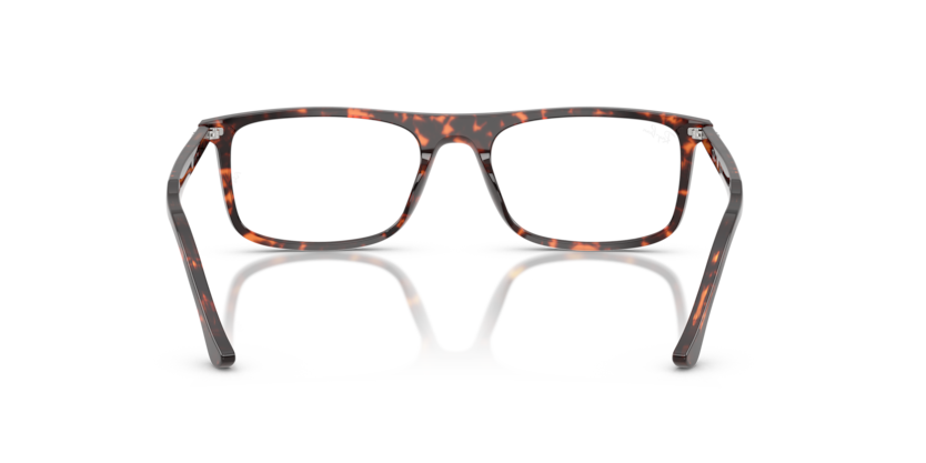 RAYBAN PLASTIC RECTANGLE RED HAVANA FULL FRAME