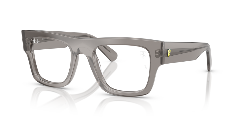 RAYBAN FERRARI PLASTIC SQUARE TRANSPARENT GREY FULL FRAME