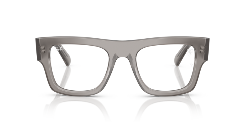 RAYBAN FERRARI PLASTIC SQUARE TRANSPARENT GREY FULL FRAME