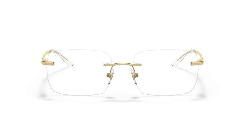 RAYBAN METAL GOLD SQUARE RIMLESS FRAME