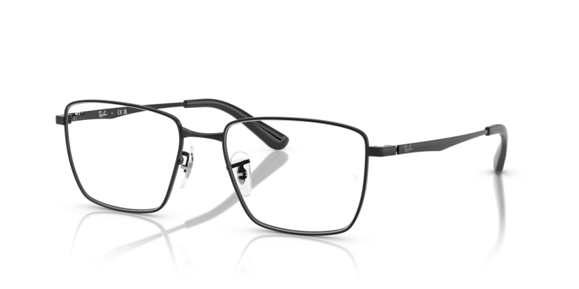 RAYBAN METAL SQUARE BLACK FULL FRAME