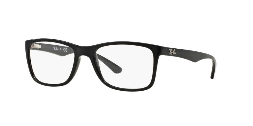 RAYBAN PLASTIC SQUARE BLACK FULL FRAME