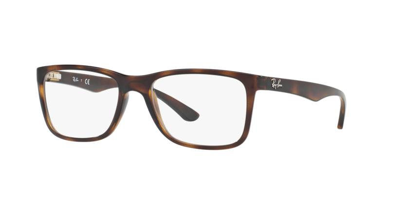 RAYBAN PLASTIC HAVANA SQUARE FULL FRAME