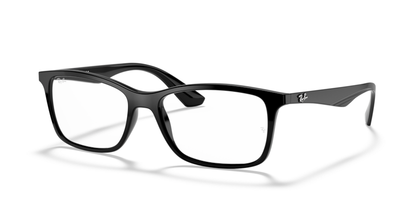 RAYBAN PLASTIC BLACK SQUARE FULL FRAME
