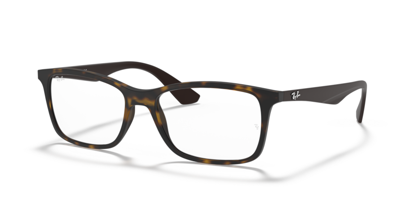RAYBAN PLASTIC HAVANA SQUARE FULL FRAME