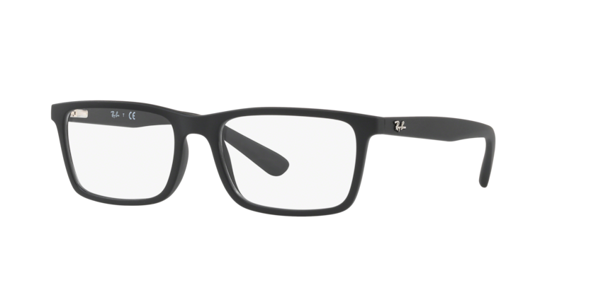 RAYBAN PLASTIC SQUARE MATTE BLACK FULL FRAME