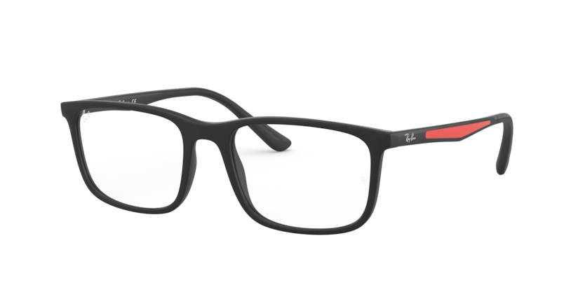 RAYBAN PLASTIC RECTANGLE MATTE BLACK FULL FRAME