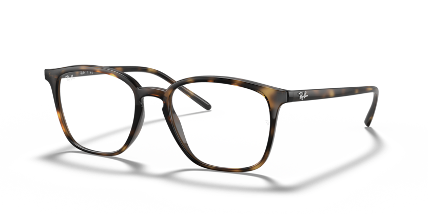 RAYBAN PLASTIC HAVANA SQUARE FULL FRAME