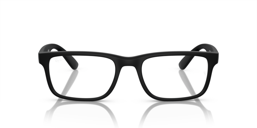 RAYBAN FERRARI PLASTIC RECTANGLE MATTE BLACK FULL FRAME