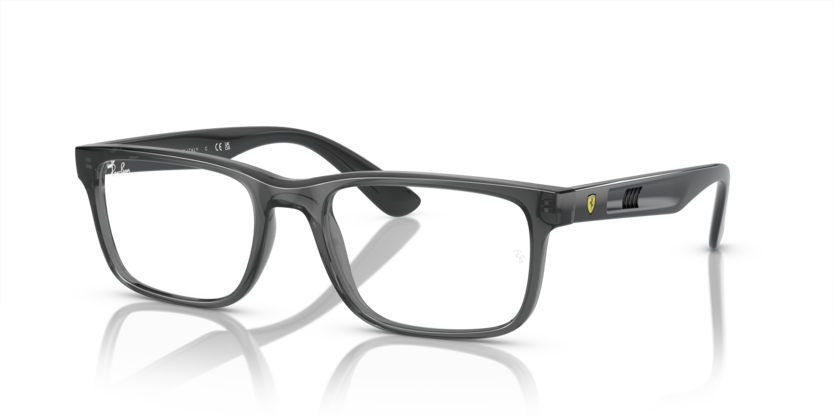 RAYBAN FERRARI PLASTIC RECTANGLE TRANSPARENT GREY FULL FRAME