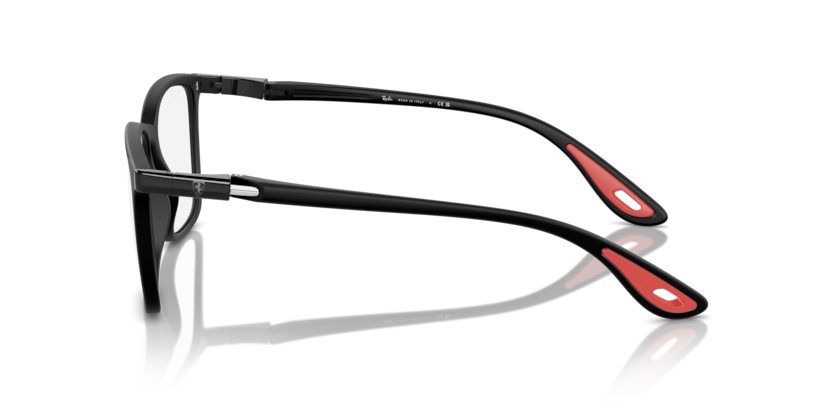 RAYBAN FERRARI PLASTIC SQUARE MATTE BLACK FULL FRAME