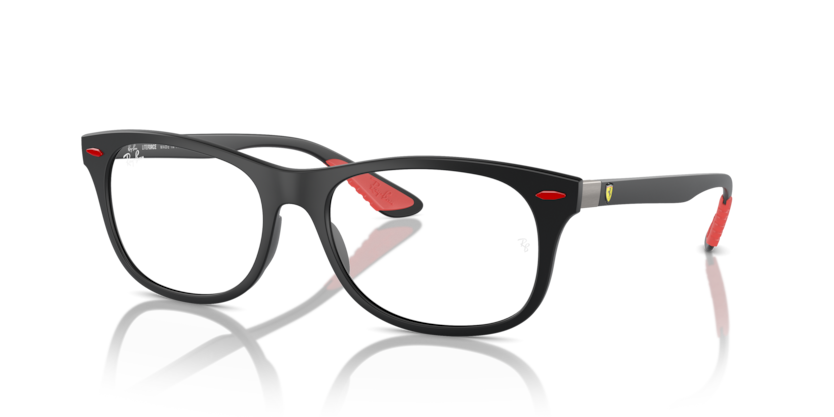 RAYBAN FERRARI PLASTIC MATTE BLACK SQUARE FULL FRAME