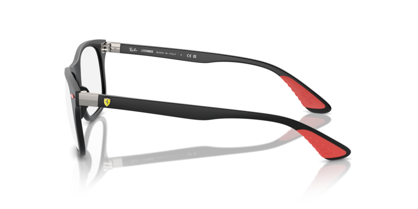 RAYBAN FERRARI PLASTIC MATTE BLACK SQUARE FULL FRAME