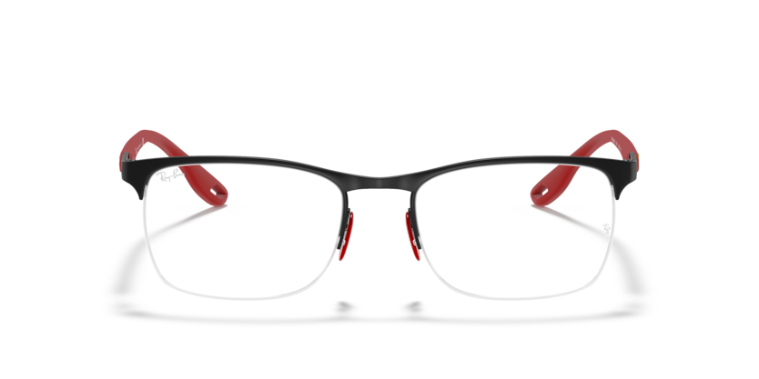 RAYBAN FERRARI METAL MATTE BLACK SEMI RIM FRAME