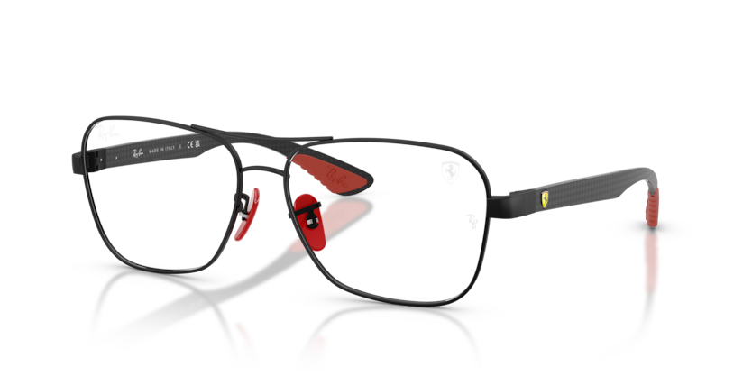 RAYBAN FERRARI METAL DB SQUARE MATTE BLACK FULL FRAME