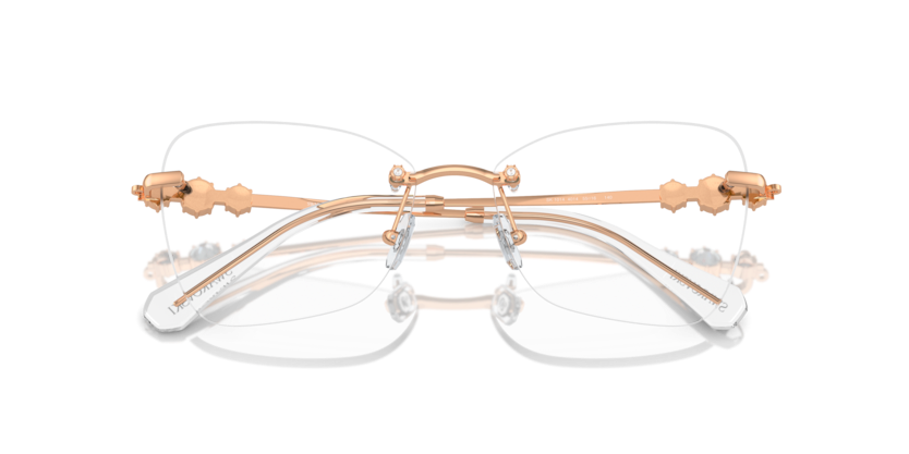 SWAROVSKI METAL ROSE GOLD IRREGULAR RIMLESS FRAME