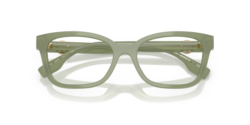 TORY BURCH PLASTIC OLIVE GREEN SQUARE FULL FRAME