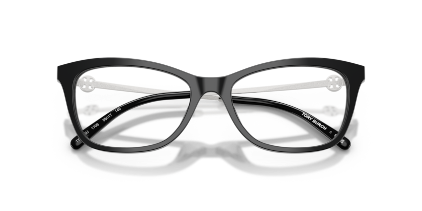 TORY BURCH PLASTIC BLACK CATEYE FULL FRAME
