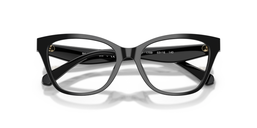 TORY BURCH PLASTIC BLACK CATEYE FULL FRAME