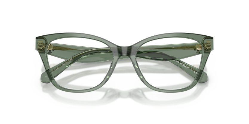 TORY BURCH PLASTIC TRANSPARENT SAGE CATEYE FULL FRAME