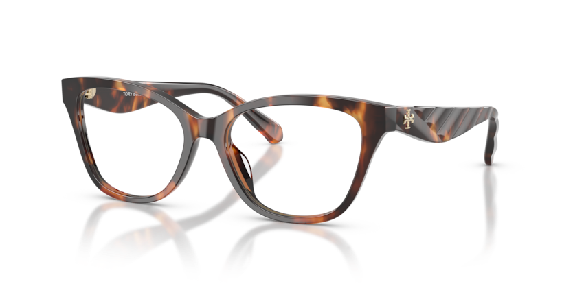 TORY BURCH CARAMEL TORTOISE CATEYE FULL FRAME