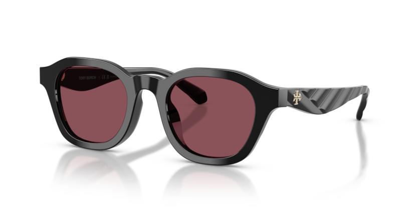 TORY BURCH PLASTIC BLACK SQUARE FULL SUNGLASS