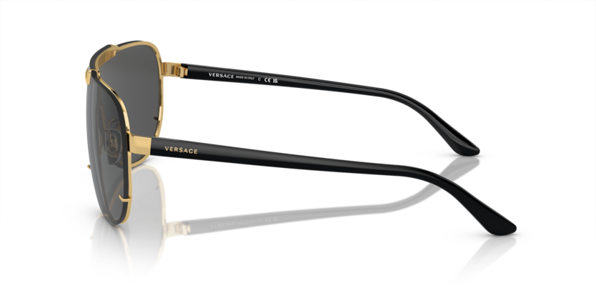 VERSACE METAL BLACK AVIATOR FULL SUNGLASS