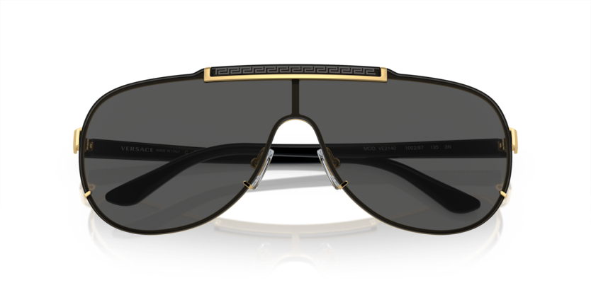 VERSACE METAL BLACK AVIATOR FULL SUNGLASS
