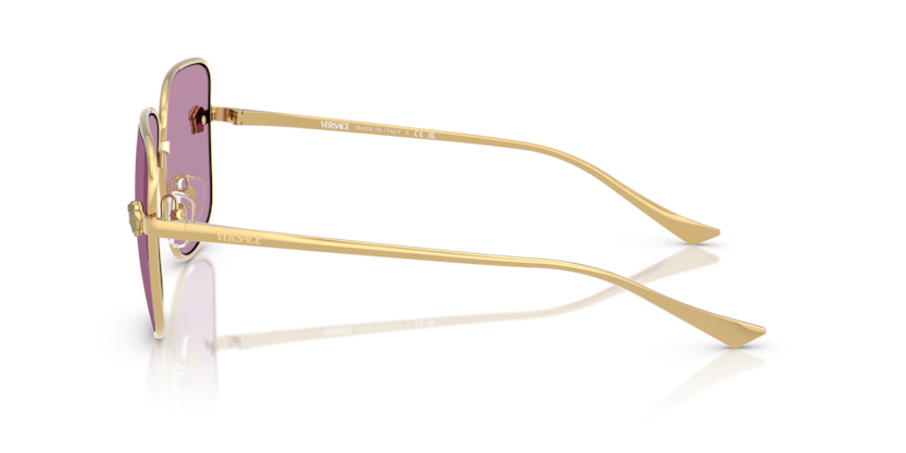 VERSACE METAL GOLD SQUARE FULL SUNGLASS