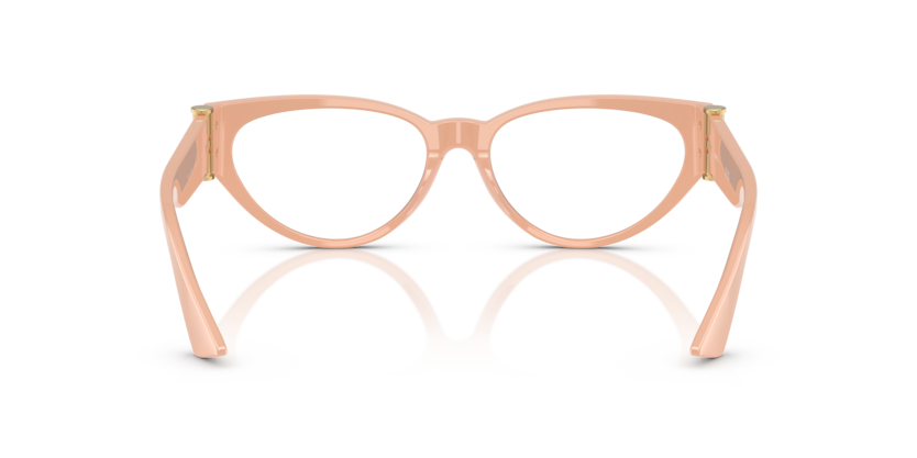 VERSACE PLASTIC NUDE BROWN CATEYE FULL FRAME