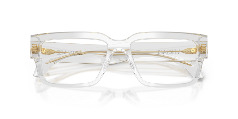 VERSACE PLASTIC SQUARE TRANSPARENT FULL FRAME