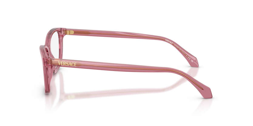 VERSACE PLASTIC CATEYE TRANSPARENT PINK FULL FRAME