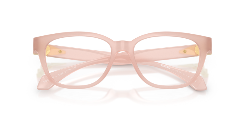 VERSACE PLASTIC OPAL PINK SQUARE FULL FRAME