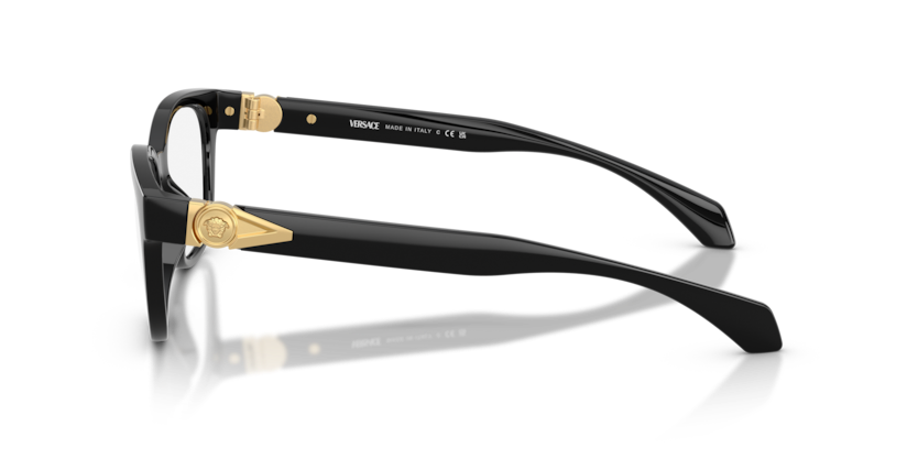 VERSACE PLASTIC ROUND BLACK FULL FRAME