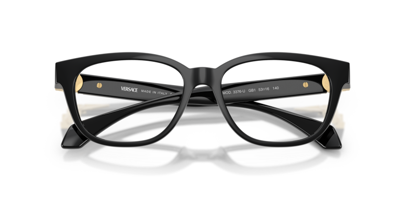 VERSACE PLASTIC ROUND BLACK FULL FRAME