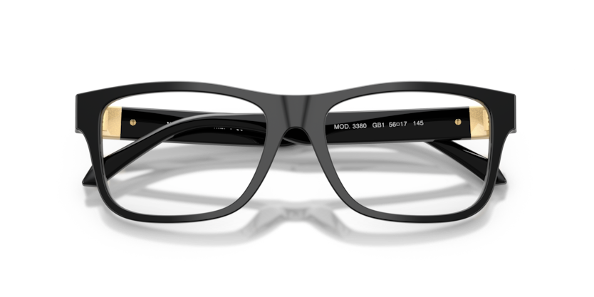 VERSACE PLASTIC BLACK SQUARE FULL FRAME