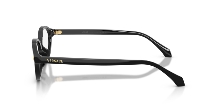 VERSACE PLASTIC OVAL BLACK FULL FRAME