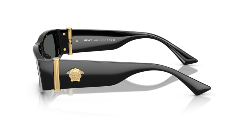 VERSACE PLASTIC RECTANGLE BLACK SUNGLASS