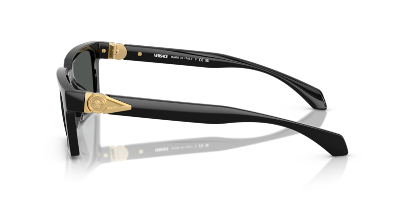 VERSACE PLASTIC RECTANGLE BLACK FULL SUNGLASS