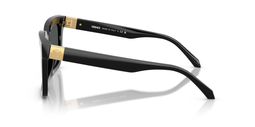 VERSACE PLASTIC BLACK SQUARE FULL SUNGLASS