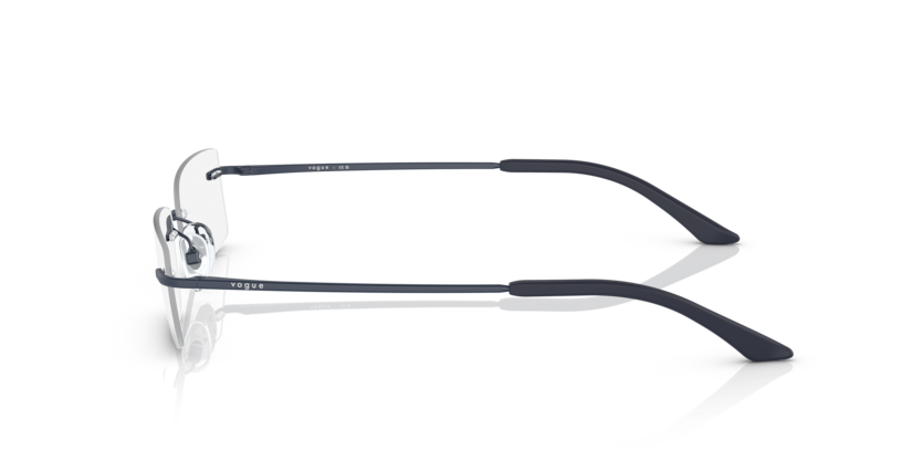 VOGUE METAL MATTE BLUE SQUARE RIMLESS FRAME